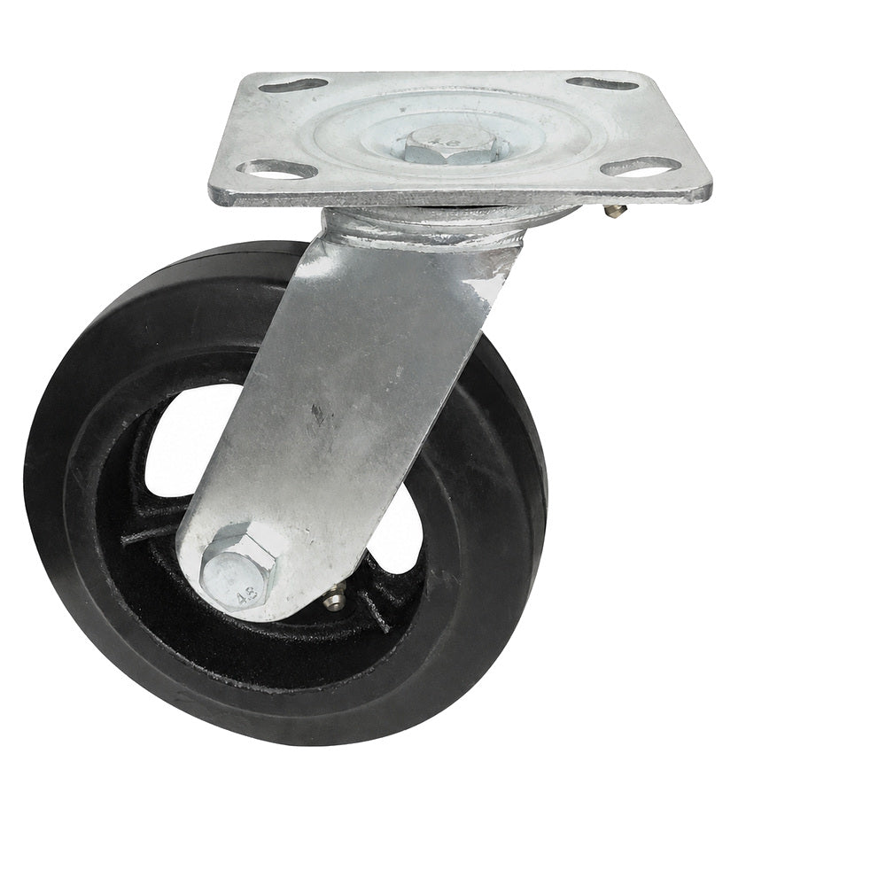 Truwerx 6" Industrial Rubber Swivel Caster Wheel