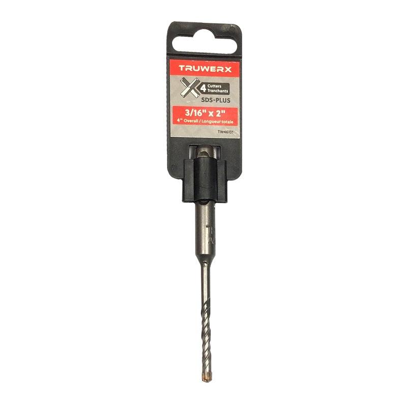 Truwerx SDS Plus 4-Cutter Rotary Hammer Drill Bit