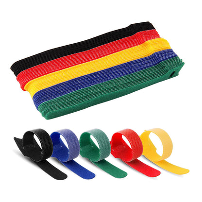 Truwerx 50pc Multi-Colour Hook & Loop Cable Ties - alternate view