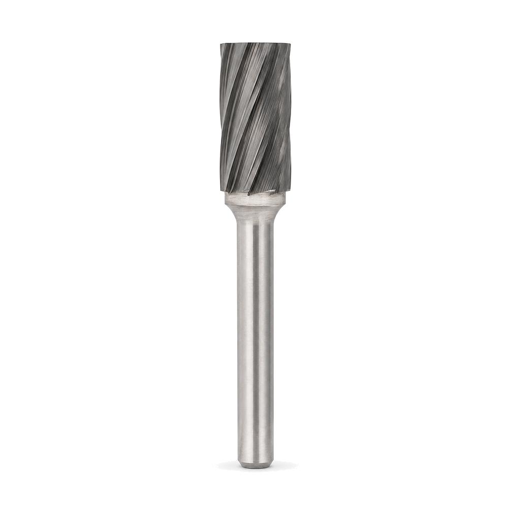 Truwerx cylinder square single-cut carbide burr - TW53551 and TW53553