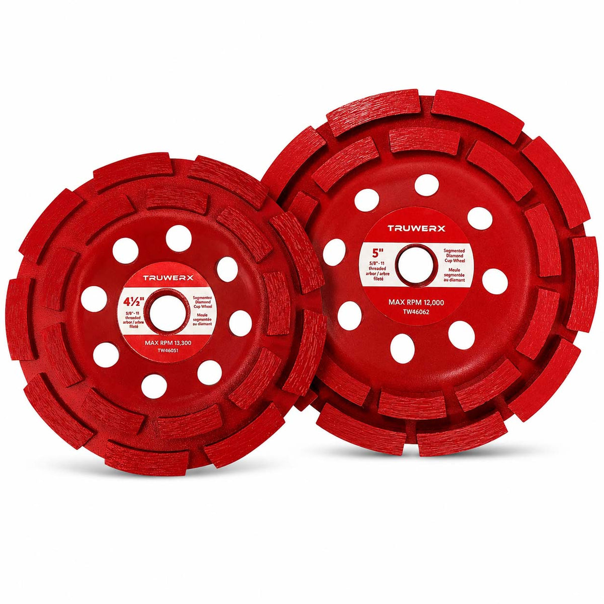 Truwerx Double Row Segmented Diamond Cup Wheel