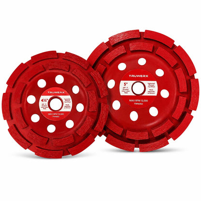 Truwerx Double Row Segmented Diamond Cup Wheel