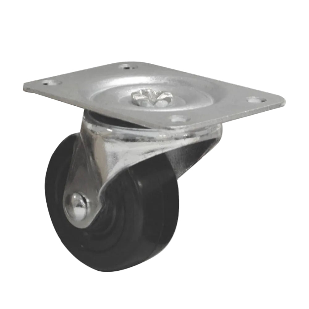 Truwerx TW86222 2 Inch Heavy-Duty Rubber Swivel Caster Wheel