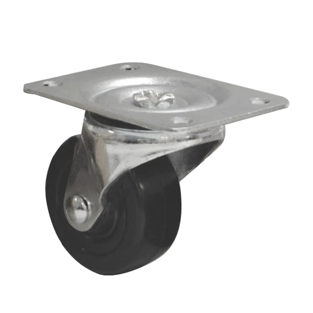 Truwerx TW86225 2-1/2 Inch Heavy-Duty Rubber Swivel Caster Wheel