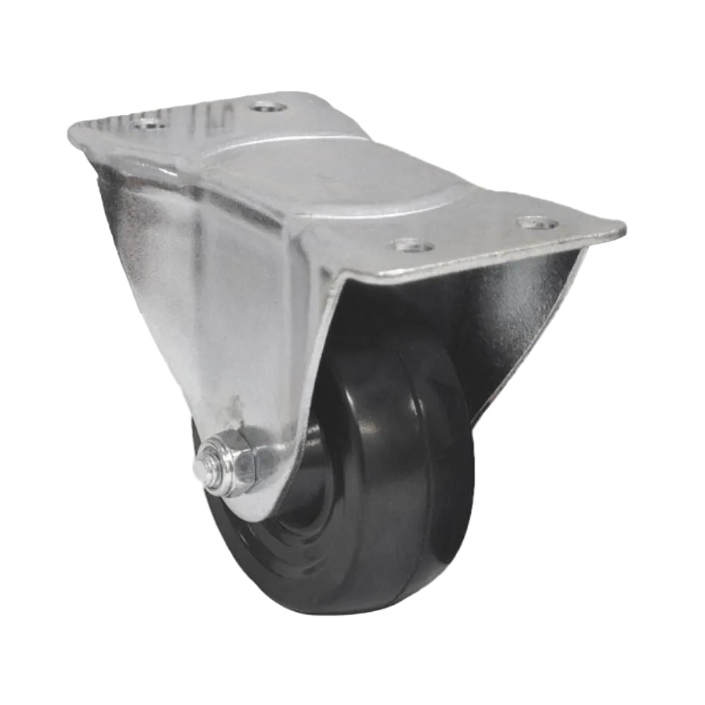 Truwerx TW86227 3 Inch Heavy-Duty Rubber Fixed Caster Wheel