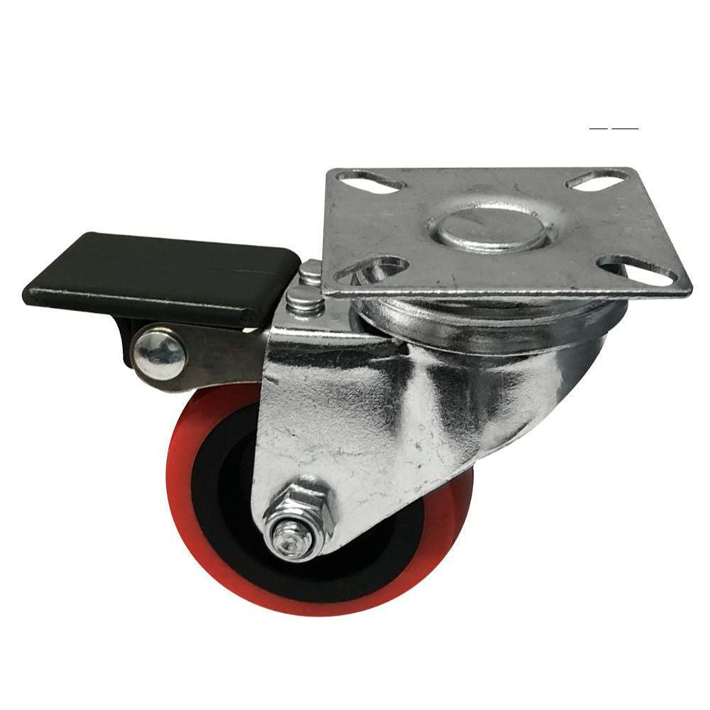 Truwerx Polyurethane Caster Wheel TW86133 2 Inch Swivel with Brake
