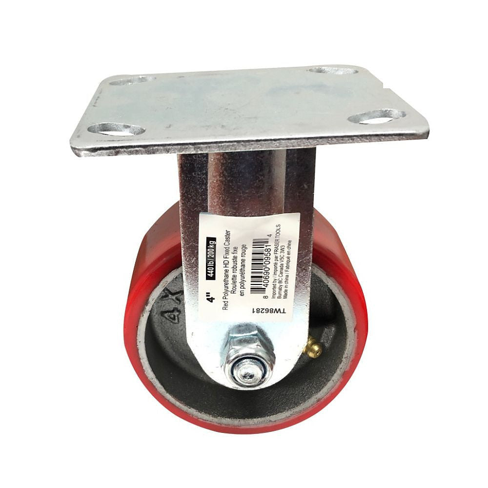 Truwerx Polyurethane Caster Wheel TW86281 4 Inch Fixed
