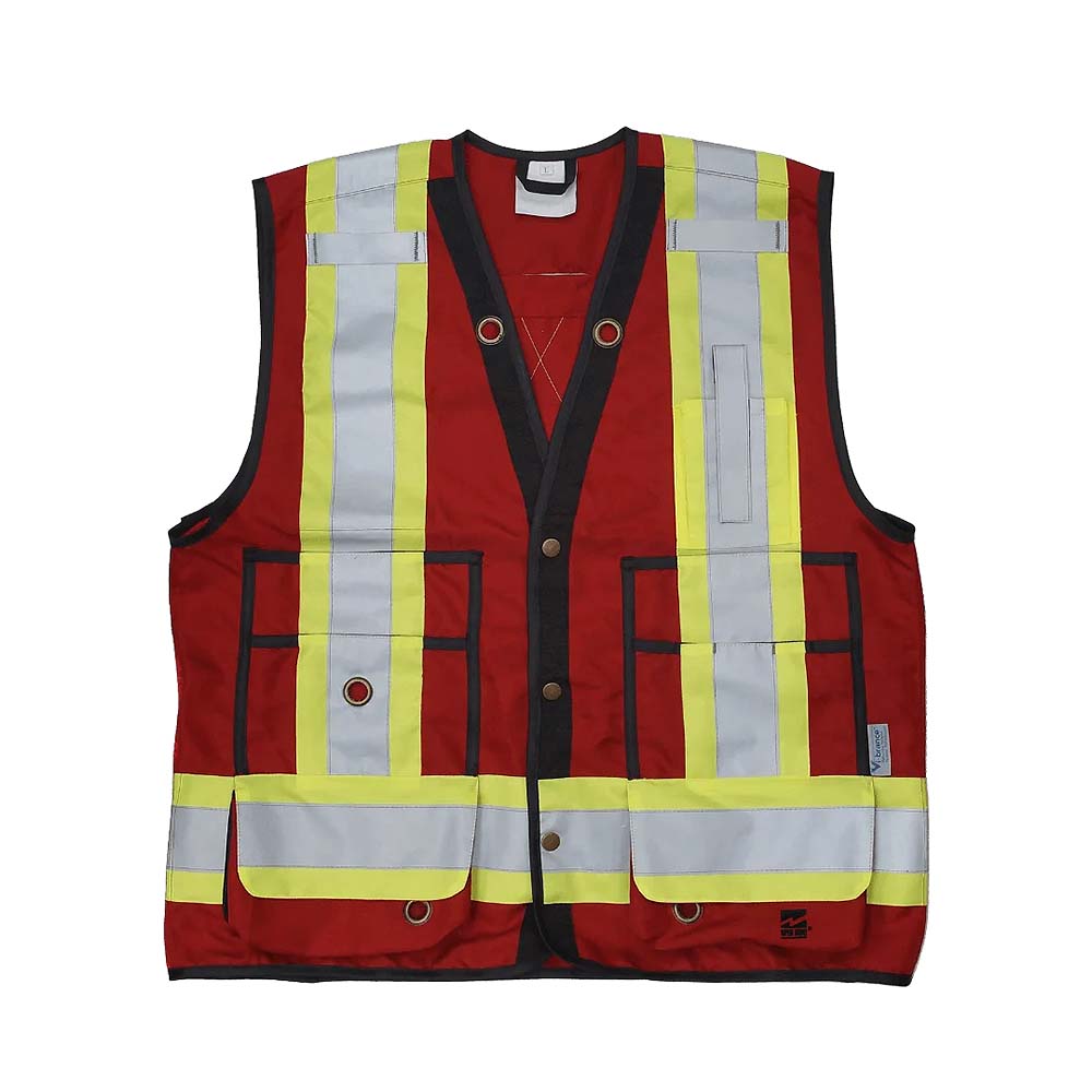 Viking Open Road Hi-Vis Class 2 Red Surveyor Safety Vest - Extra Large