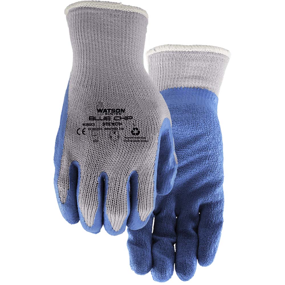 Watson Blue Chip Rubber Coated Gloves