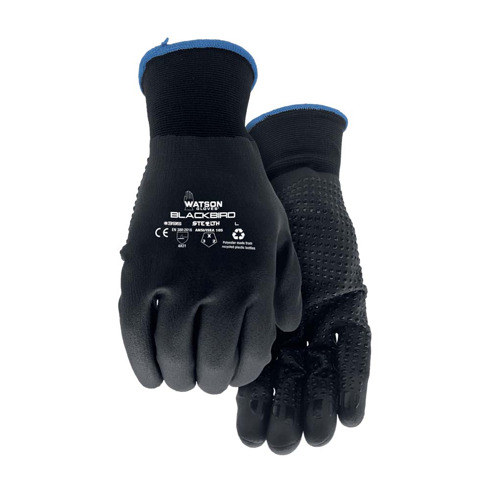 Watson Stealth Blackbird Nitrile Coated Gloves - Medium