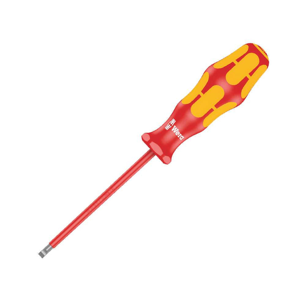 Wera 7/32 inch x 8 inch Slotted Lasertip VDE Insulated Screwdriver