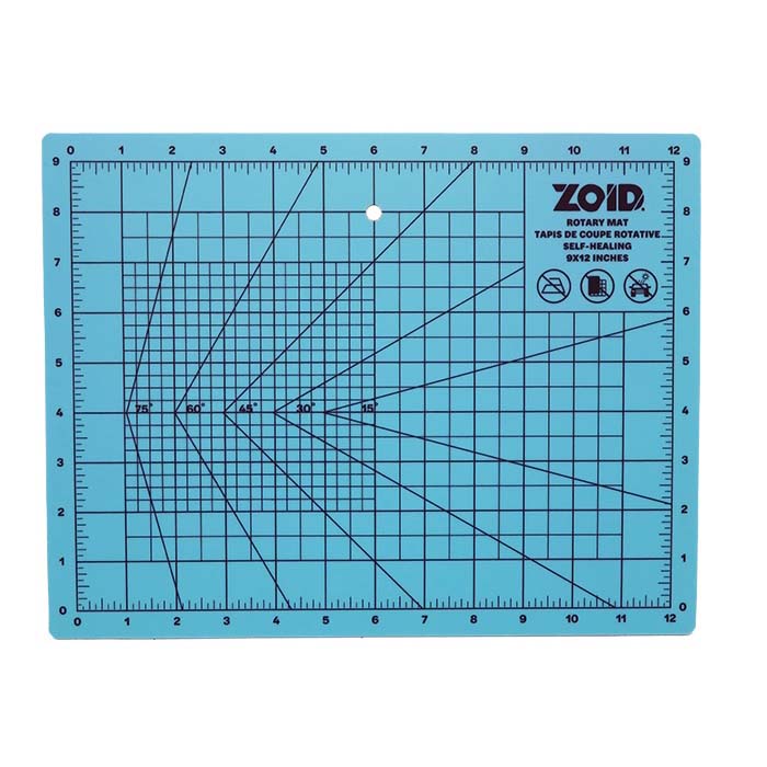 Zoid 9in x 12in Self-Healing Cutting Mat - Blue