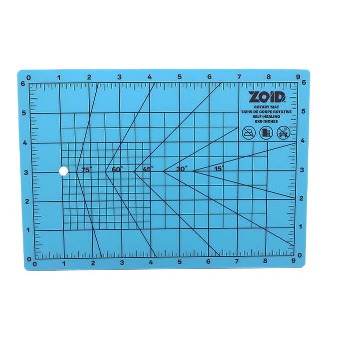 Zoid 6in x 9in Self-Healing Cutting Mat - Blue